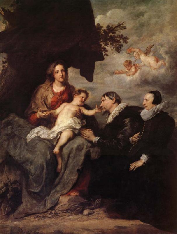 Anthony Van Dyck La Vierge aux donateurs oil painting image